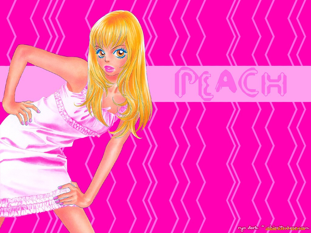 , peach, girl
